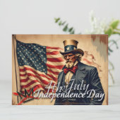 No Kings Uncle Sam Independence Day Art (Stehend Vorderseite)