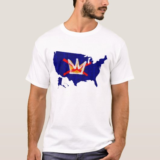 No Kings US Map T-Shirt (Vorderseite)