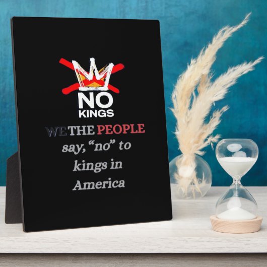 No Kings We the People Freedom Classic Style Fotoplatte (Seite)