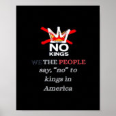 No Kings We the People Freedom Classic Style Poster (Vorne)