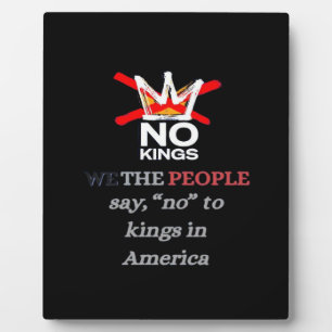 No Kings We the People Freedom Klassischer Stil Fotoplatte