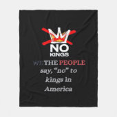 No Kings We The People Say No To Tyranny Classic Fleecedecke (Vorderseite)