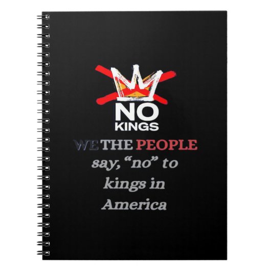 No Kings We The People Say No To Tyranny Classic Notizblock (Vorderseite)