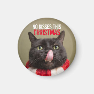 No Kisses Diese Weihnachts Funny Congue Magnet