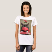 No Kisses Diese Weihnachtskatze im Gesicht Maske T-Shirt (Vorne ganz)