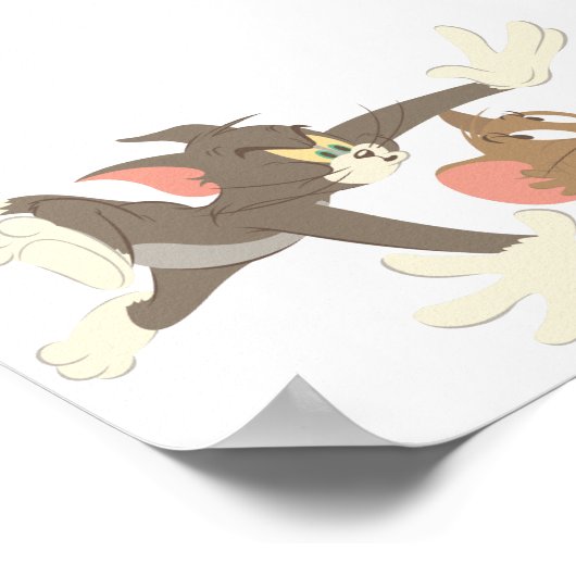 No-Kontur Tom und Jerry Chase Poster (Ecke)