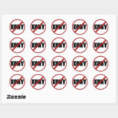 No Kony Stickers (Blatt)