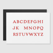 No L "Joke" Weihnachten Alphabet Magnetkarte (Vorne/Hinten)