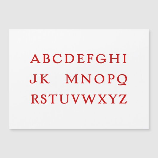 No L "Joke" Weihnachten Alphabet Magnetkarte (Vorderseite)