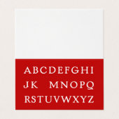 No L Mini Joke Weihnachtskarte Visitenkarten (Außenseite Aufgefaltet)