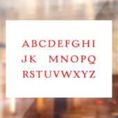 "No L" (Weihnachten) Alphabet Joke for Christmas Fensteraufkleber (Blatt 2)