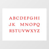 "No L" (Weihnachten) Alphabet Joke for Christmas Fensteraufkleber (Blatt)