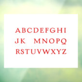 "No L" (Weihnachten) Alphabet Joke for Christmas Fensteraufkleber (Blatt 3)