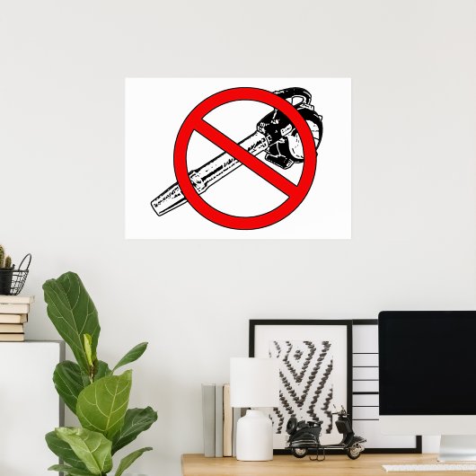 NO Leaf Blowers Poster (Heimbüro)
