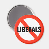 NO LIBERALS Magnet (Vorderseite/Rückseite)