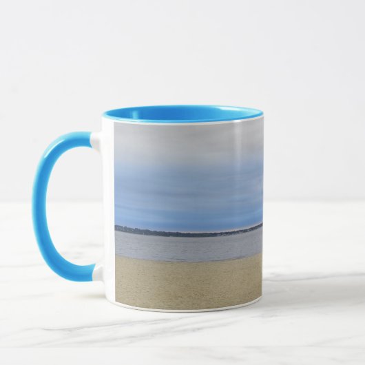 No Lifeguard on Duty Two-Tone Mug Tasse (Links)
