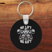 No Lift No Gift Santa Claus Christmas Gym Bodybuil Schlüsselanhänger (Vorderseite)