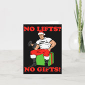 No Lifts No Arnold Schwarzenegger Christma Karte (Vorderseite)