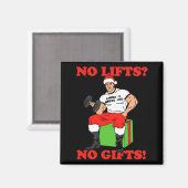No Lifts No Arnold Schwarzenegger Christma  Magnet (Vorderseite/Rückseite)