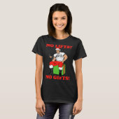 No Lifts No Arnold Schwarzenegger Christma T-Shirt (Vorne ganz)