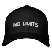 No Limits Cap Bestickte Baseballkappe (Vorderseite)