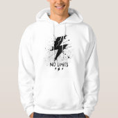 No Limits Hoodie – Bold Motivational Statement Des (Vorderseite)