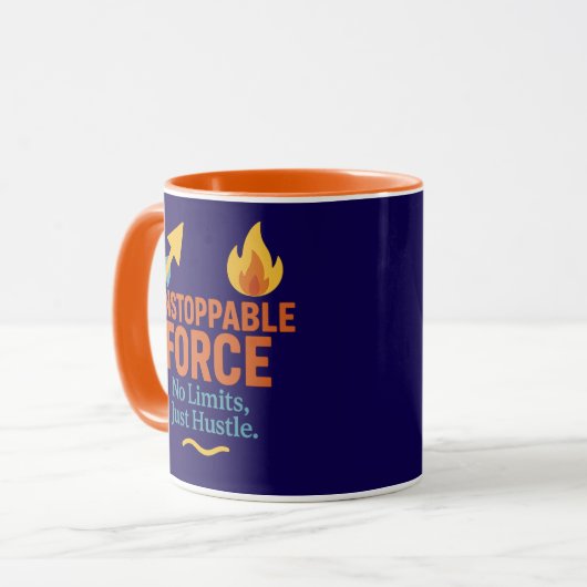 No Limits, Just Hustle | Motivational Combo Mug Tasse (Vorderseite Links)