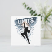 No Limits Motivation Design  Einladung (Stehend Vorderseite)