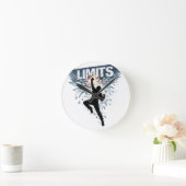 No Limits Motivation Design  Runde Wanduhr (Zuhause)