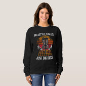 No Little Balls Just Big Discs Disc Golf Golfer Sweatshirt (Vorne ganz)