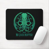 No Lives Cthulhu Sticker Mousepad (Mit Mouse)