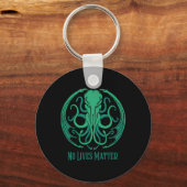 No Lives Cthulhu Sticker Schlüsselanhänger (Vorderseite)