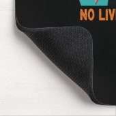 No Lives - Funny Halloween Cat Sticker Mousepad (Ecke)
