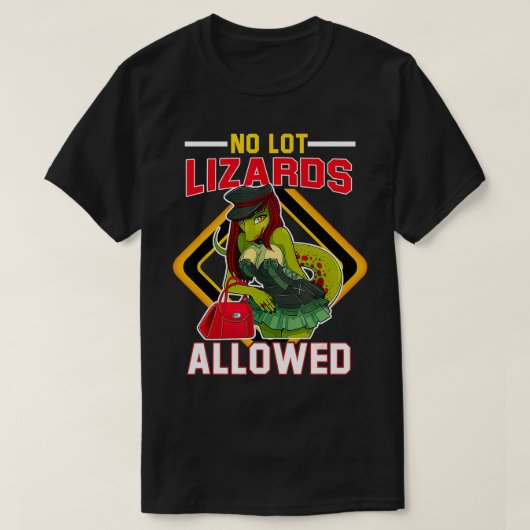 No Lot Lizard CB Talk Trucker Design T-Shirt (Design vorne)