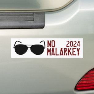 No Malarkey 2024 Autoaufkleber