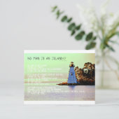 No Man ist eine Insel von John Dunne Postkarte (Stehend Vorderseite)