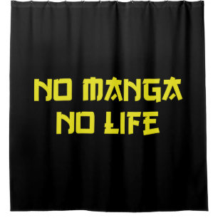 NO MANGA NO LIFE DUSCHVORHANG