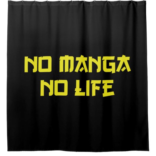 NO MANGA NO LIFE DUSCHVORHANG (Vorderseite)