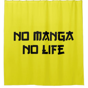 NO MANGA NO LIFE DUSCHVORHANG