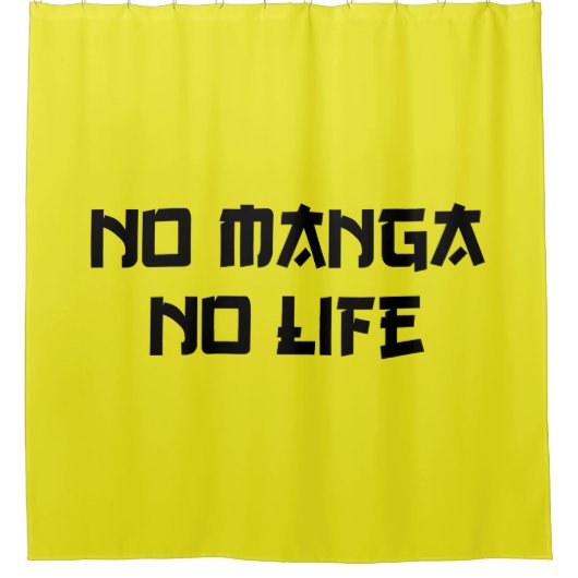 NO MANGA NO LIFE DUSCHVORHANG (Vorderseite)