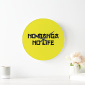NO MANGA NO LIFE GROßE WANDUHR (Zuhause)