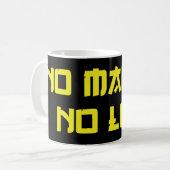 NO MANGA NO LIFE KAFFEETASSE (Vorderseite Links)