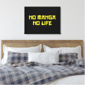 NO MANGA NO LIFE LEINWANDDRUCK (Insitu (Schlafzimmer))