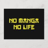 NO MANGA NO LIFE POSTKARTE (Vorderseite)