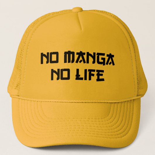 NO MANGA NO LIFE TRUCKERKAPPE (Vorderseite)