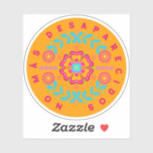 No Más Desaparecidos (flower) Aufkleber (Blatt)