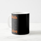 No Math No Solve Quote School Funny Mathematical T Kaffeetasse (Vorderseite Links)