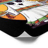 No Me Ghosta Funny Mexican Halloween Ghost Poster (Ecke)