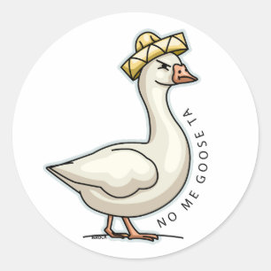 No Me Goose Ta (No Me Gusta) Runder Aufkleber