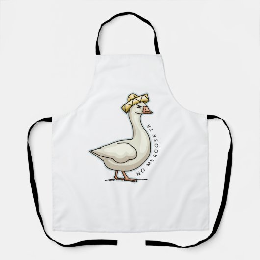 No Me Goose Ta (No Me Gusta) Schürze (Vorderseite)